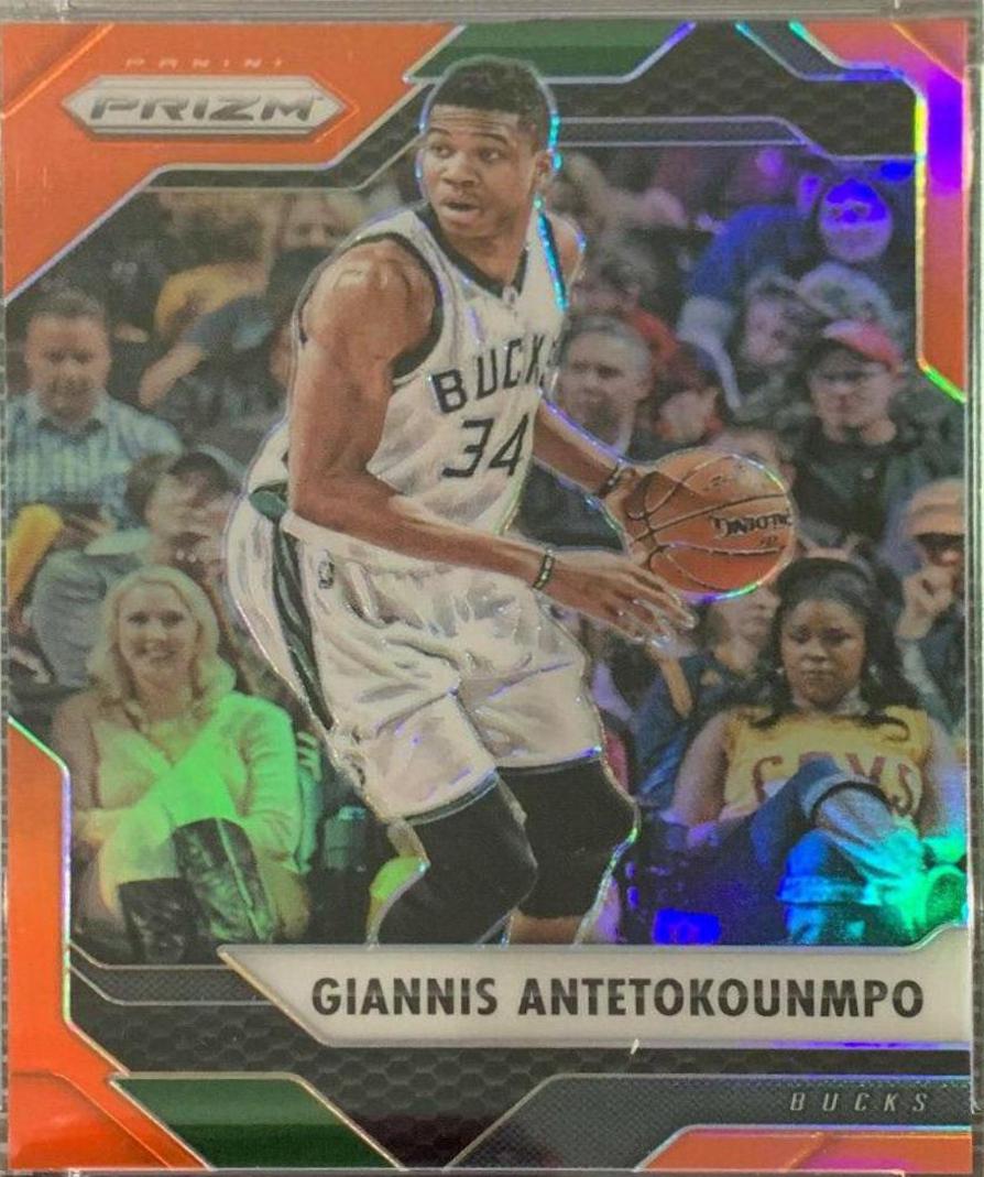 Giannis Antetokounmpo [Orange Prizm] #13