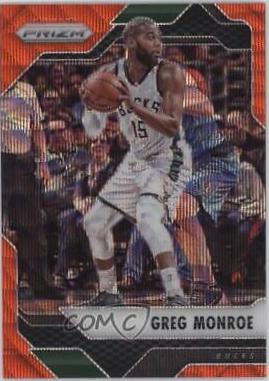 Greg Monroe [Orange Wave Prizm] #15
