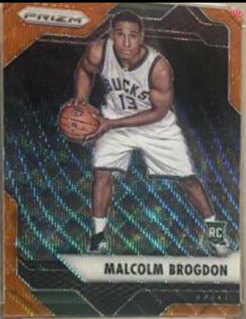 Malcolm Brogdon [Orange Wave Prizm] #17