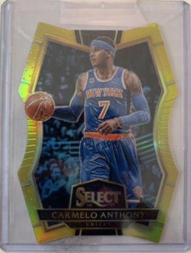 Carmelo Anthony [Die Cut Gold Prizm] #142