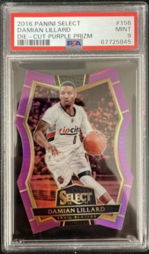 Damian Lillard [Die Cut Gold Prizm] #156