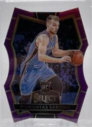 Domantas Sabonis [Die Cut Gold Prizm] #194