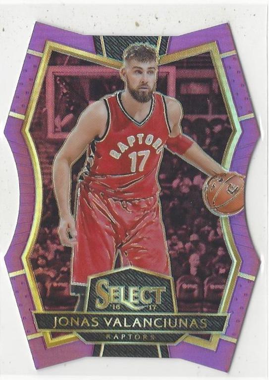 Jonas Valanciunas [Die Cut Gold Prizm] #155
