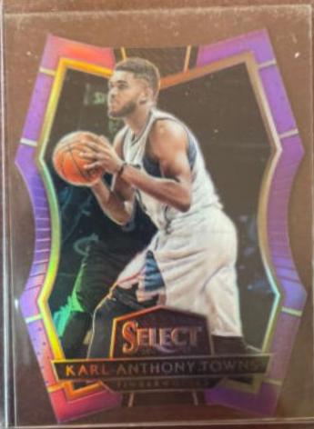 Karl Anthony Towns [Die Cut Gold Prizm] #125