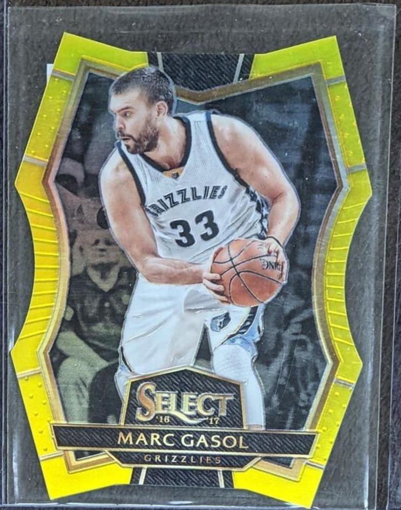Marc Gasol [Die Cut Gold Prizm] #186
