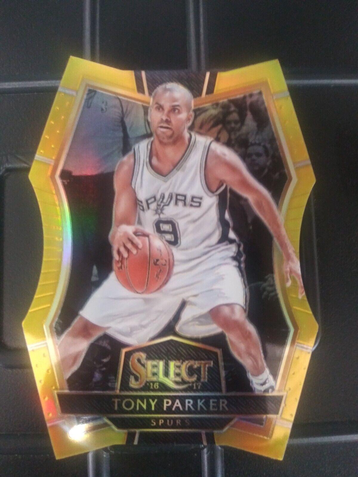 Tony Parker [Die Cut Gold Prizm] #129
