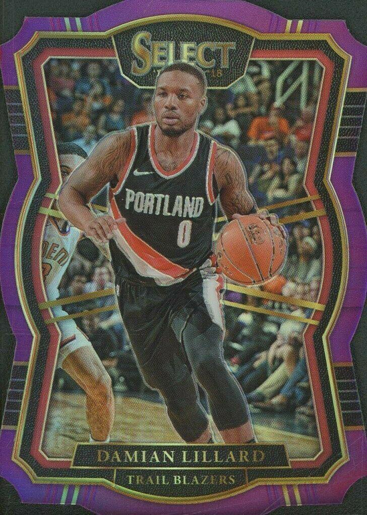 Damian Lillard [Die Cut Purple Prizm] #132