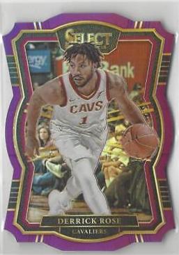 Derrick Rose [Die Cut Light Blue Prizm] #105