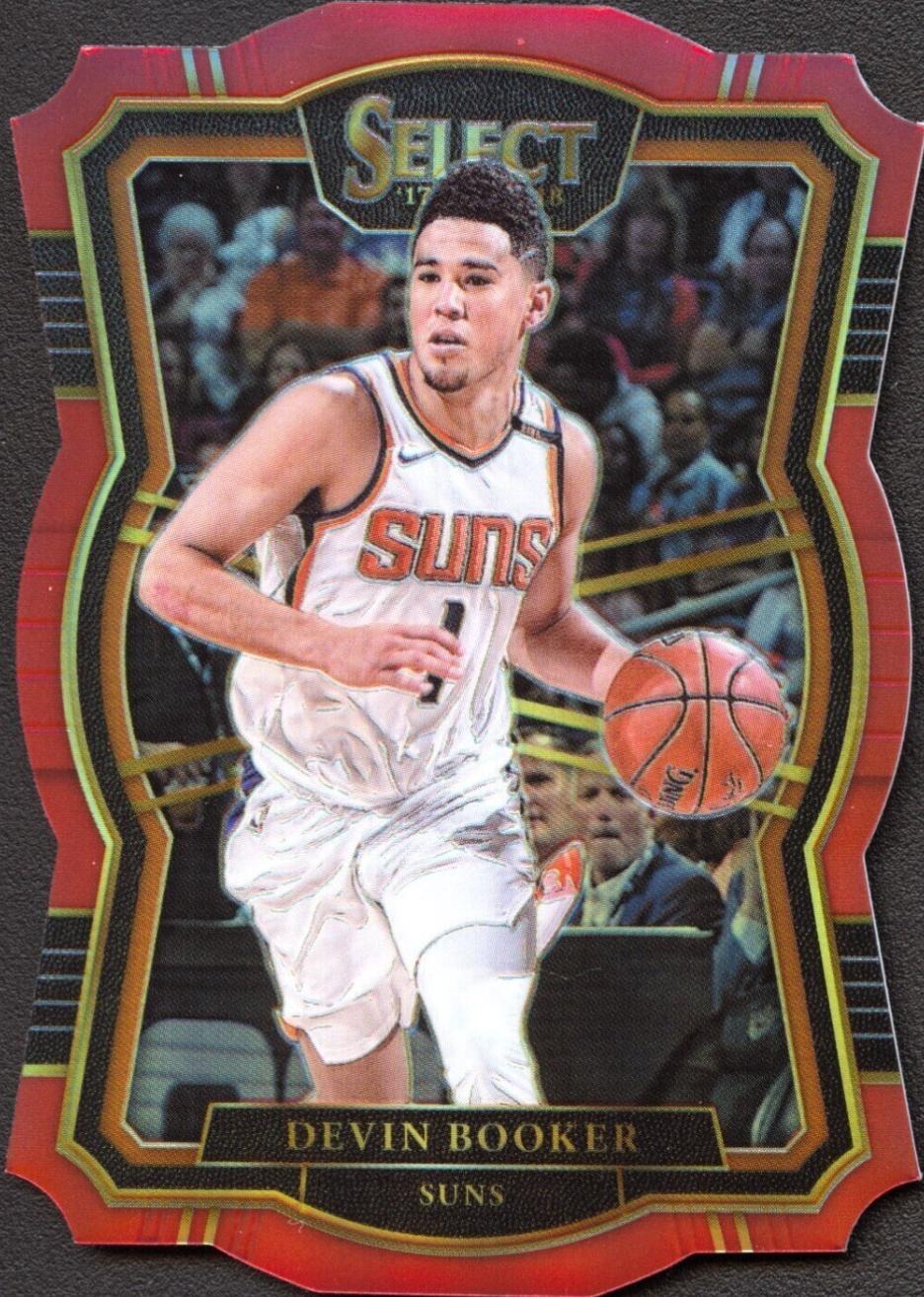 Devin Booker [Die Cut Red Prizm] #115