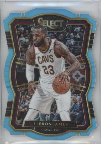 LeBron James [Die Cut Light Blue Prizm] #122