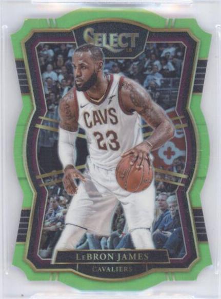 LeBron James [Die Cut Neon Green Prizm] #122