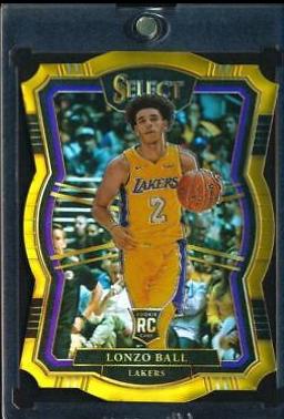 Lonzo Ball [Die Cut Gold Prizm] #161