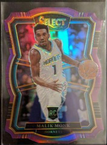 Malik Monk [Die Cut Purple Prizm] #142