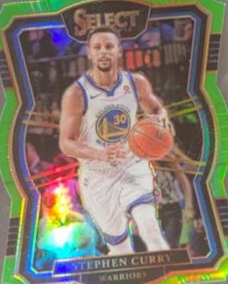 Stephen Curry [Die Cut Neon Green Prizm] #143