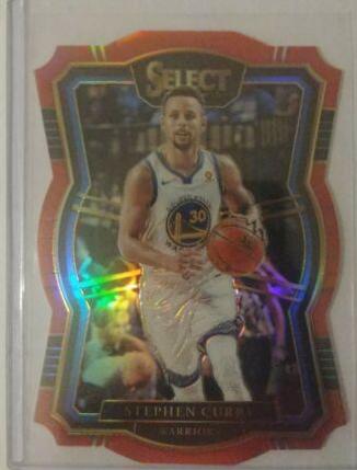 Stephen Curry [Die Cut Red Prizm] #143