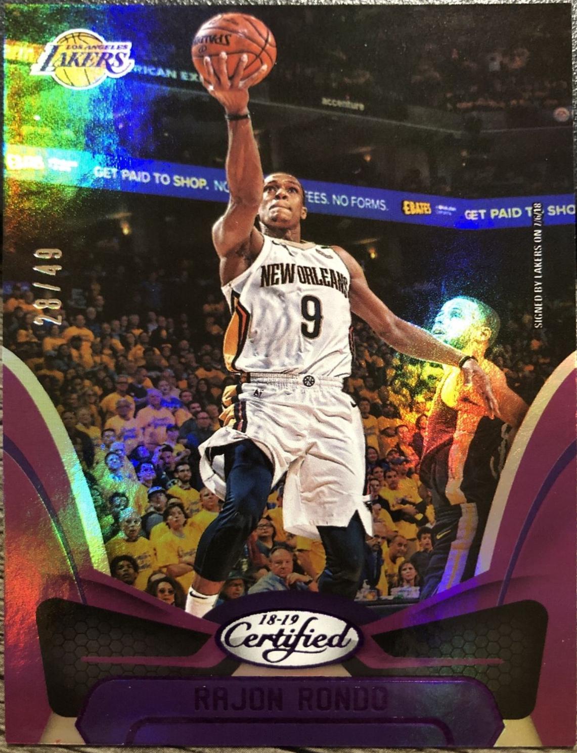 Rajon Rondo [Mirror Purple] #70