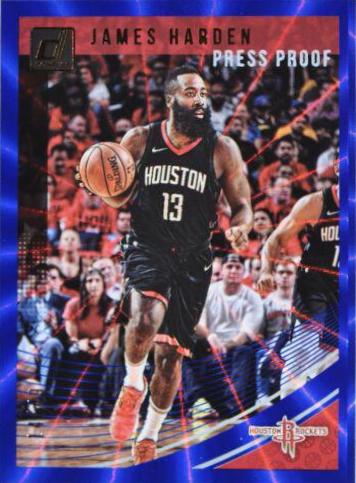 James Harden [Press Proof Blue Laser] #72