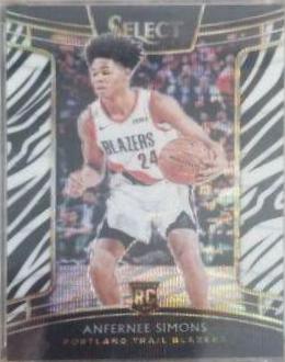 Anfernee Simons [Zebra Prizm] #39