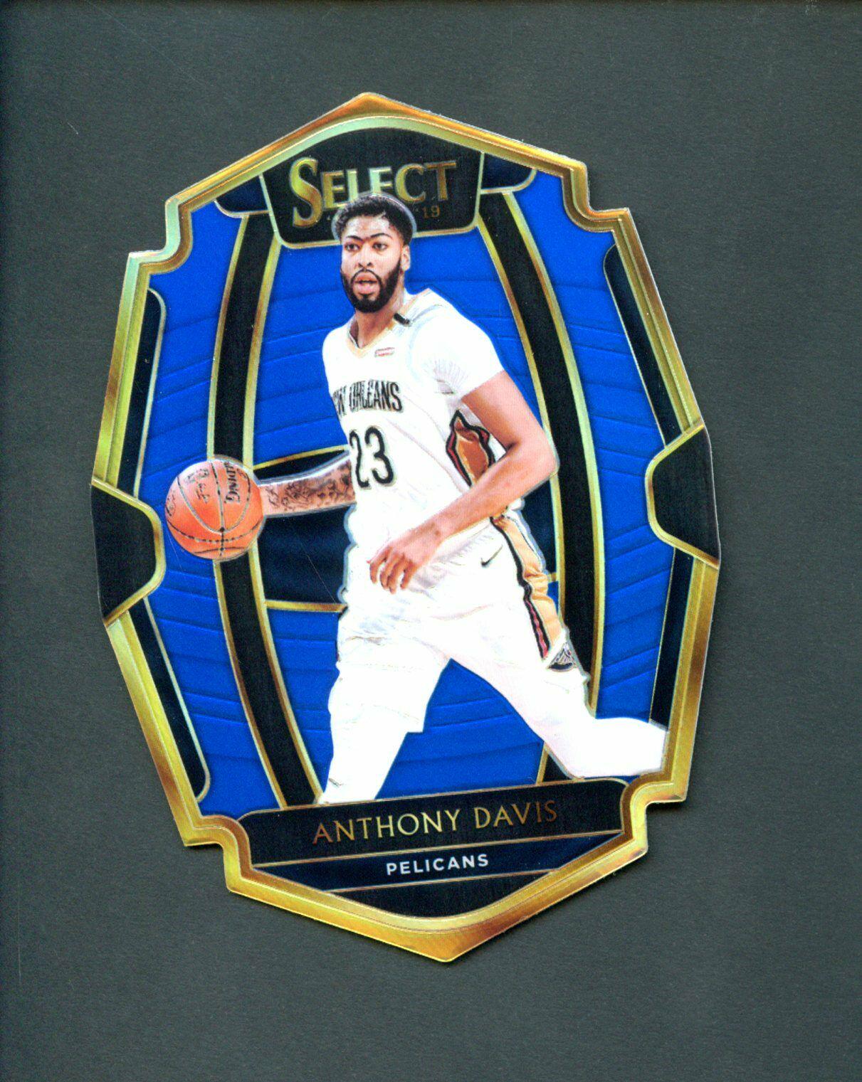 Anthony Davis [Die Cut Blue Prizm] #140