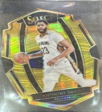 Anthony Davis [Die Cut Gold Prizm] #140