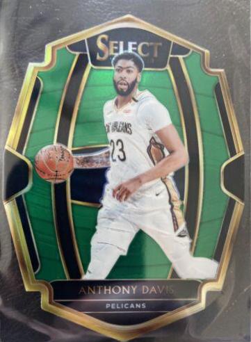 Anthony Davis [Die Cut Green Prizm] #140