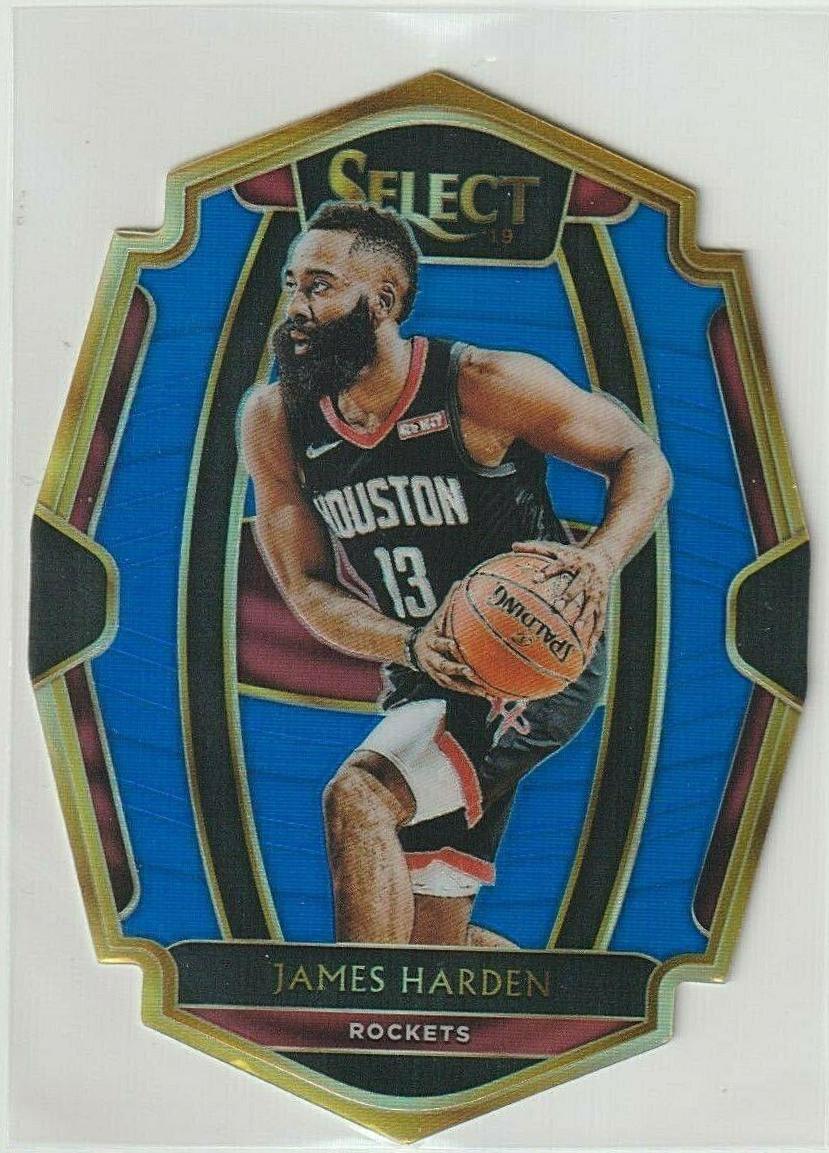 James Harden [Die Cut Blue Prizm] #158