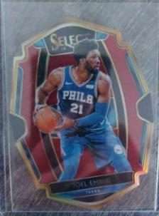 Joel Embiid [Die Cut Maroon Prizm] #188