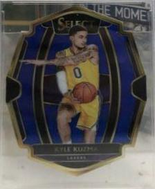 Kyle Kuzma [Die Cut Blue Prizm] #190