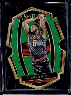 Omari Spellman [Die Cut Green Prizm] #196