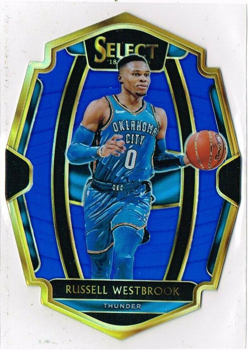 Russell Westbrook [Die Cut Blue Prizm] #198