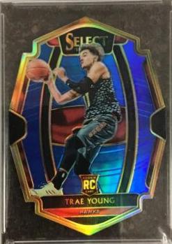Trae Young [Die Cut Blue Prizm] #142