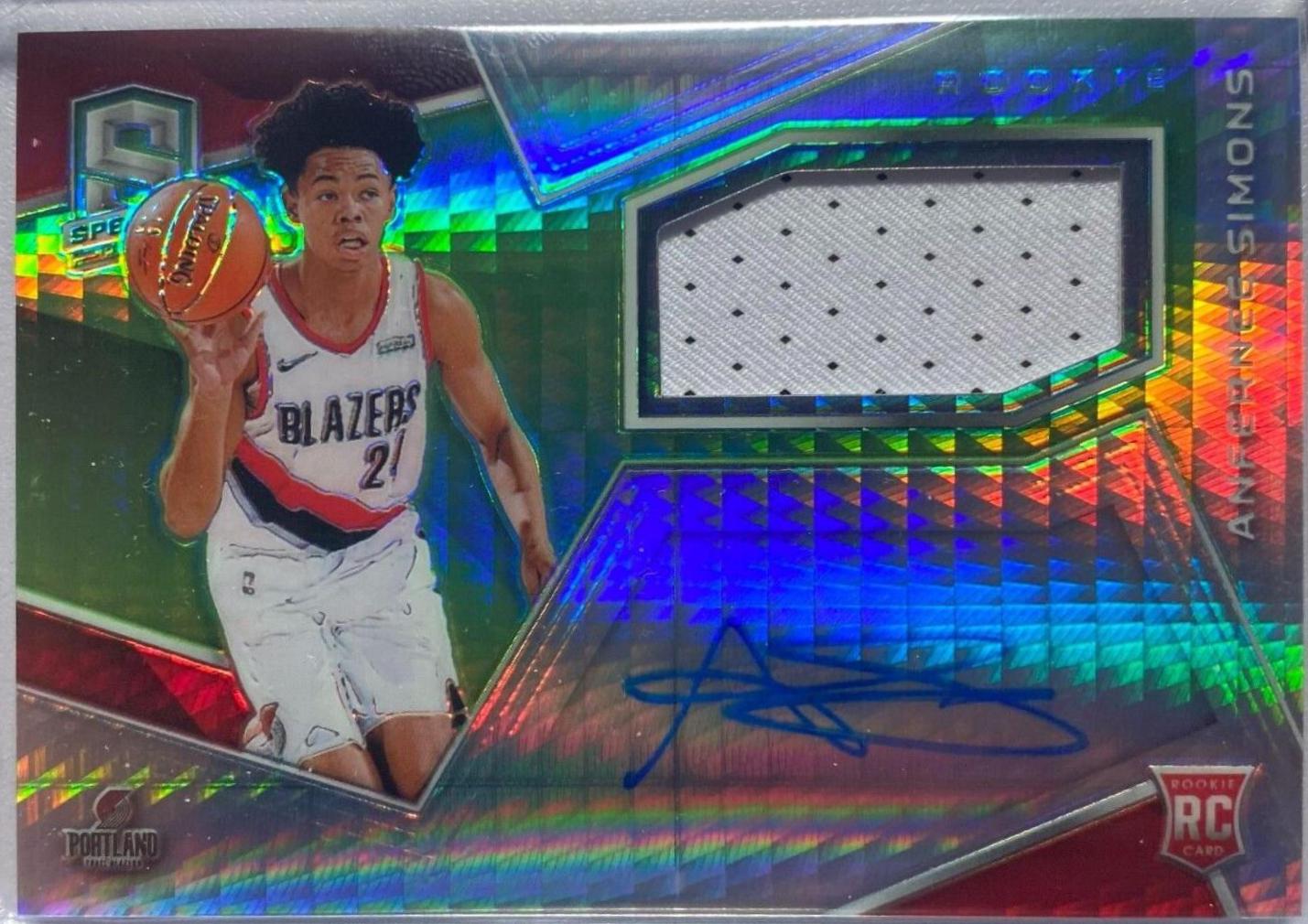 Anfernee Simons [Jersey Autograph Neon Green] #117