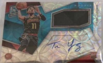 Trae Young [Jersey Autograph Neon Blue] #104