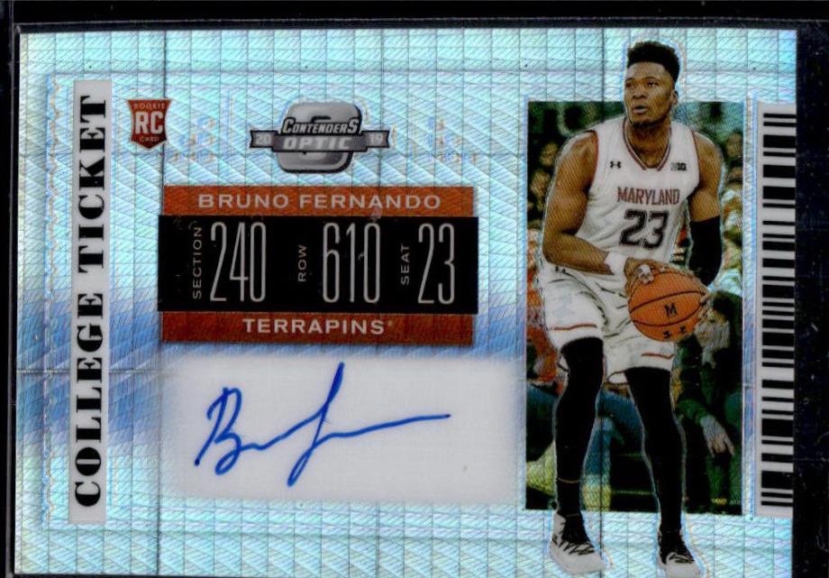 Bruno Fernando [Contenders Optic Autograph Hyper] #76