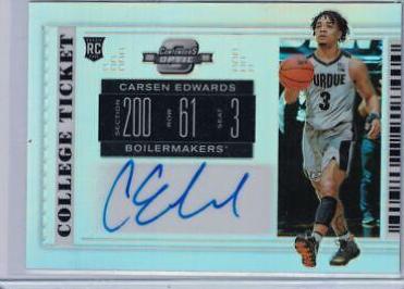 Carsen Edwards [Contenders Optic Autograph] #80