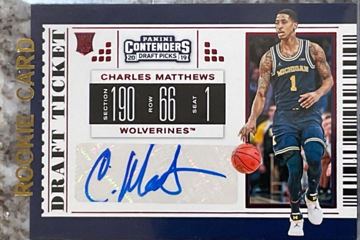 Charles Matthews [Autograph Draft Red Foil] #123