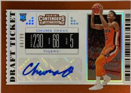 Chuma Okeke Autograph Draft Ticket #80