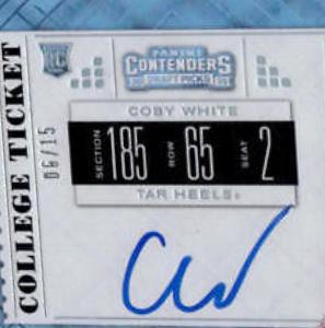 Coby White [Variation 3 Autograph Diamond] #58