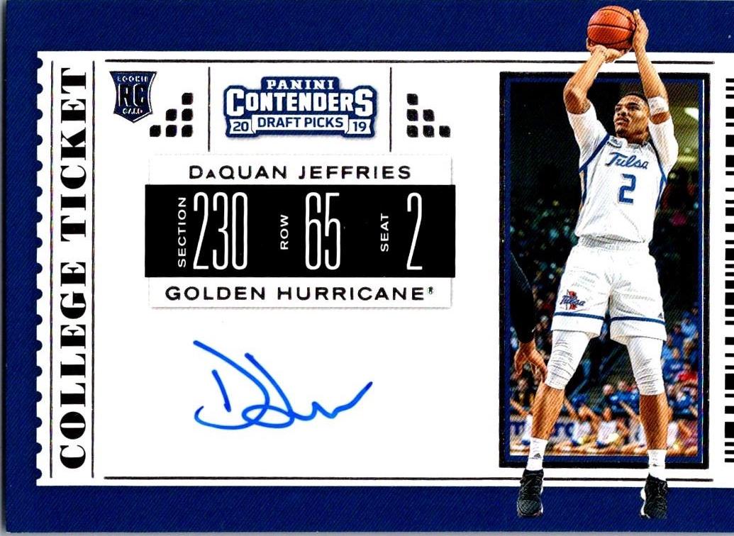 DaQuan Jeffries [Autograph Draft Blue Foil] #109
