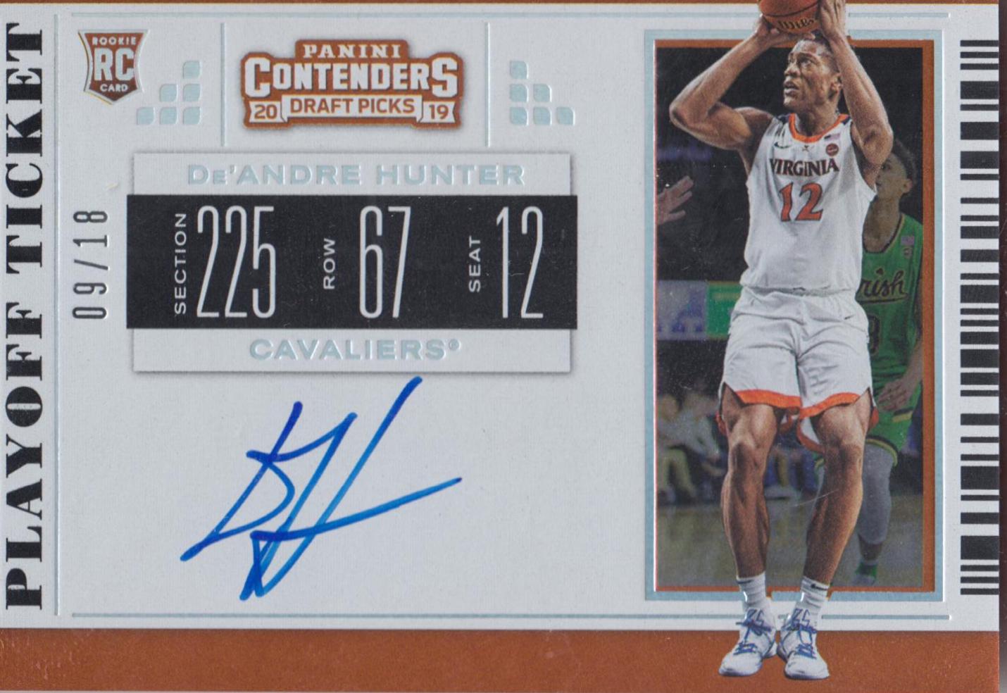 De'Andre Hunter [Autograph Playoff] #57