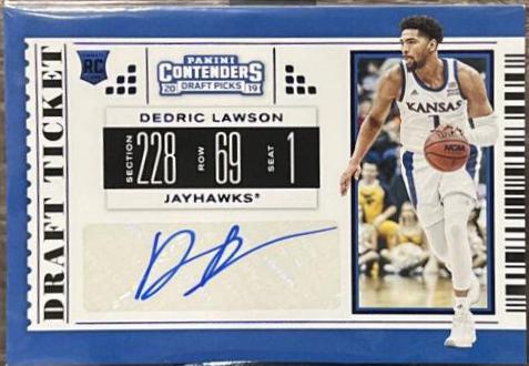 Dedric Lawson [Autograph Draft Blue Foil] #89