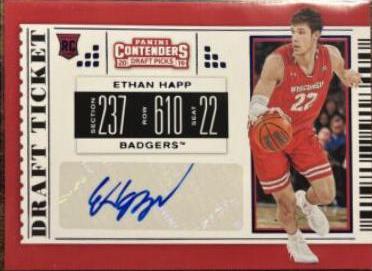 Ethan Happ [Autograph Draft Blue Foil] #117