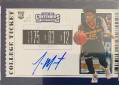 JA Morant [Autograph Draft Blue Foil] #52