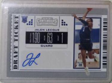 Jalen Lecque [Autograph Draft Blue Foil] #119