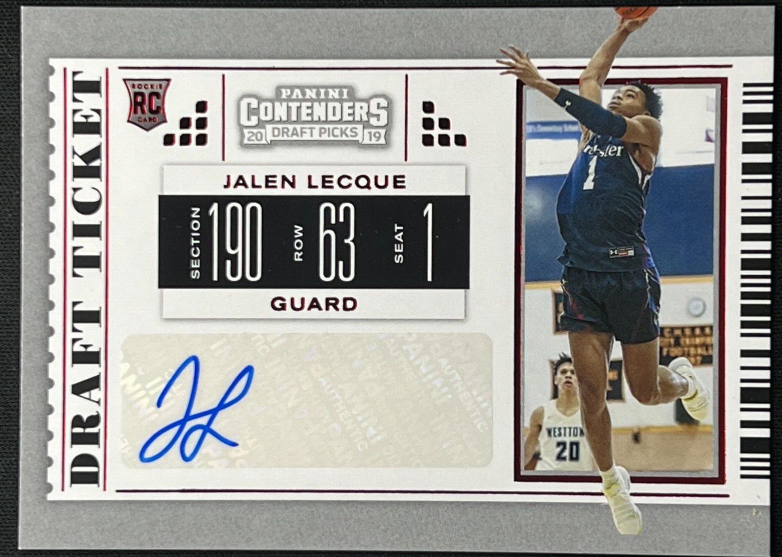Jalen Lecque [Autograph Draft Red Foil] #119