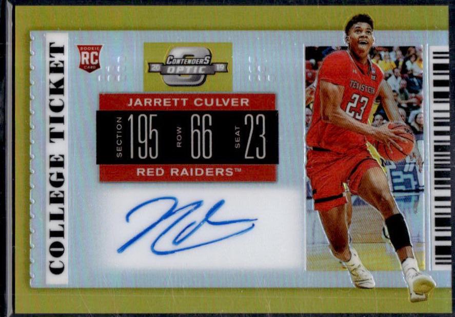 Jarrett Culver [Contenders Optic Autograph Gold] #56