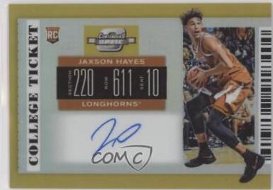 Jaxson Hayes [Contenders Optic Autograph Gold] #60