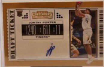 Jontay Porter Autograph Draft Blue Foil #73