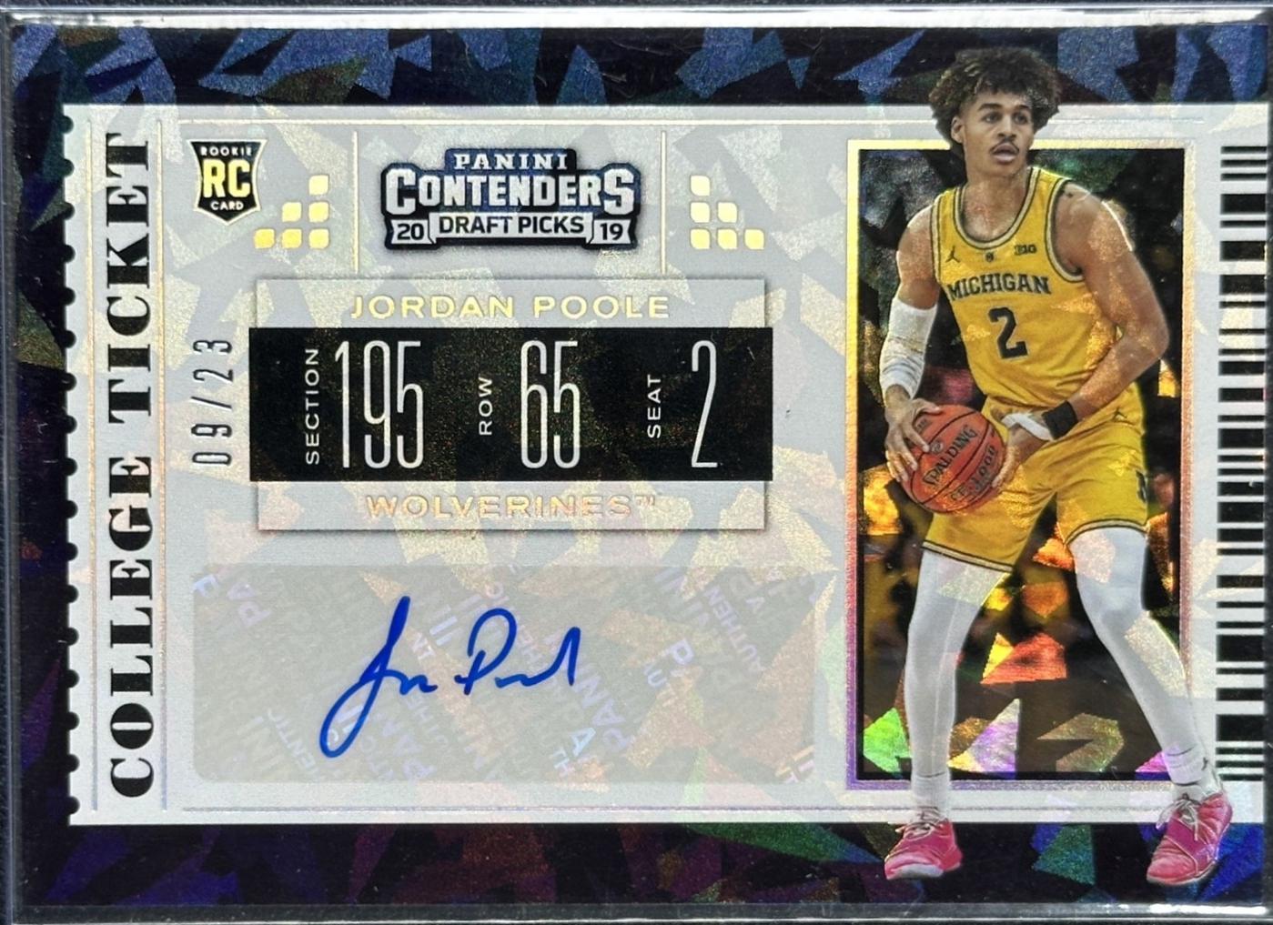 Jordan Poole [Autograph Cracked Ice] #131