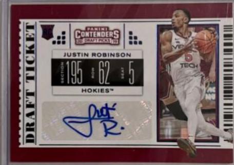 Justin Robinson [Autograph Draft Blue Foil] #108